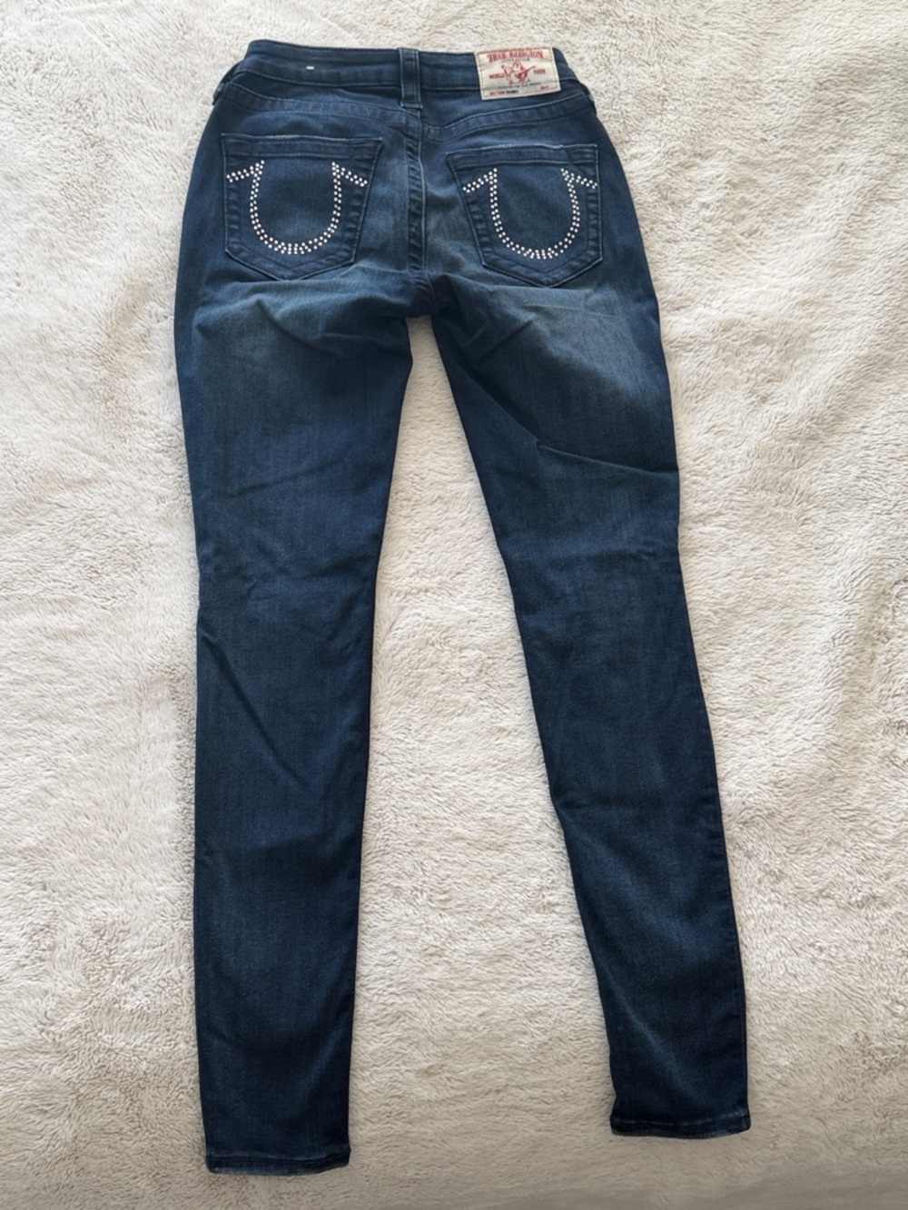 True Religion Women's Dark Indigo Skinny Jeans